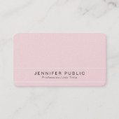 プレーンモダンプレミアムパールフィニッシュラグジュアリーグラマー 名刺 (正面)