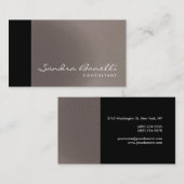 プレーンモダンプロフェッショナルコンサルタントの名刺 名刺 (正面/裏面)