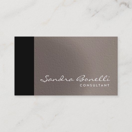 プレーンモダンプロフェッショナルコンサルタントの名刺 名刺 (正面)