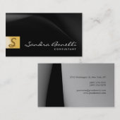 プレーンモダンプロフェッショナルコンサルタントの名刺 名刺 (正面/裏面)