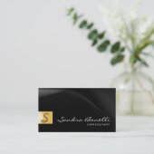 プレーンモダンプロフェッショナルコンサルタントの名刺 名刺 (スタンド正面)