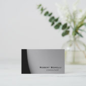 プレーンモダンプロフェッショナルコンサルタントの名刺 名刺 (スタンド正面)