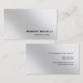 プレーンモダンプロフェッショナルコンサルタントの名刺 名刺 (正面/裏面)