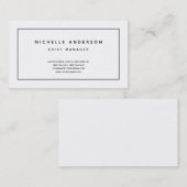 プレーンモダンプロフェッショナルシンプルミニマリスト 名刺 (正面/裏面)