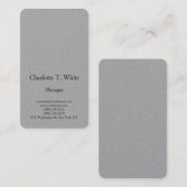 プレーンモダンプロフェッショナルミニマルデザイン 名刺 (正面/裏面)