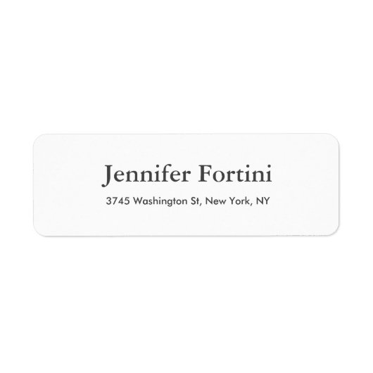 プレーンモダンミニマエレガントリストシンプル ラベル (正面)