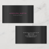 プレーンモダンミニマリストフェミニングレイオリジナル 名刺 (正面/裏面)