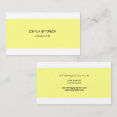 プレーンモダンミニマリスト（両面） 名刺 (正面/裏面)