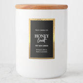 プレーンモダンミニマルスタイルホイル縁どロンドル フードラベル (正面)