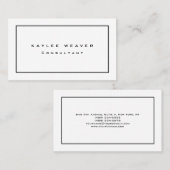 プレーンモダンミニマルプロフェッショナル 名刺 (正面/裏面)