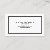 プレーンモダンミニマルプロフェッショナル 名刺 (裏面)