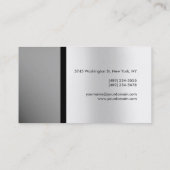 プレーンモダンモノグラムコンサルタントの名刺 名刺 (裏面)