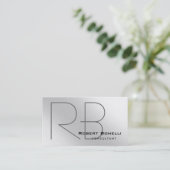 プレーンモダンモノグラムコンサルタントの名刺 名刺 (スタンド正面)