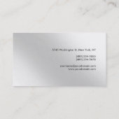 プレーンモダンモノグラムコンサルタントの名刺 名刺 (裏面)