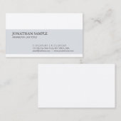 プレーンモダン洗練されたシンプルデザイントレンディー 名刺 (正面/裏面)