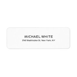 プレーンモダン白黒ミニマル読み取り ラベル