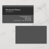 プレーンモダン・グストライプレイ標準ビジネス・カード 名刺 (正面/裏面)