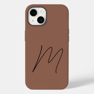 プレーンモノグラムのモダンイニシャルスクリプト Case-Mate iPhone 14ケース