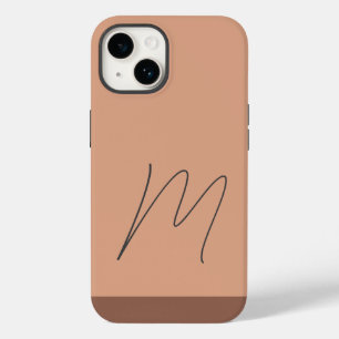 プレーンモノグラムのモダンイニシャルスクリプト Case-Mate iPhone 14ケース