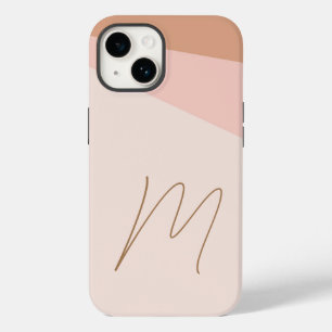プレーンモノグラムのモダンイニシャルスクリプト Case-Mate iPhone 14ケース