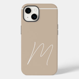 プレーンモノグラムのモダンイニシャルスクリプト Case-Mate iPhone 14ケース