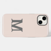 プレーンモノグラムのモダンイニシャル Case-Mate iPhoneケース (裏面 (横))