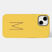 プレーンモノグラムのモダンイニシャル Case-Mate iPhoneケース (裏面 (横))
