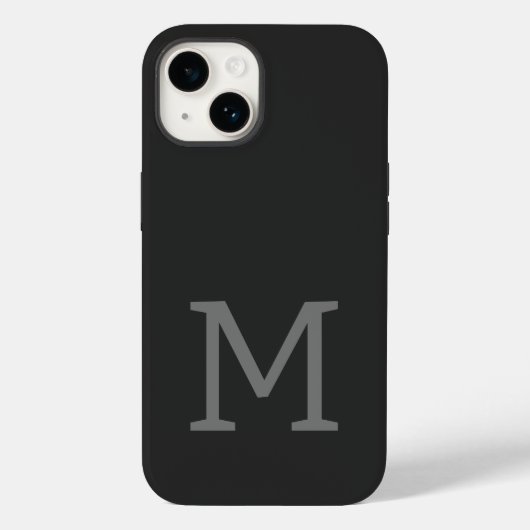 プレーンモノグラムのモダンイニシャル Case-Mate iPhoneケース (裏面)