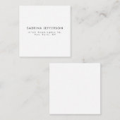 プレーンユニークエレガントミニマシンプルリスト エンクロージャーカード (正面/裏面)