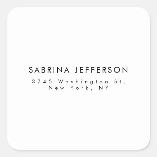 プレーンユニークエレガントミニマシンプルリスト スクエアシール (正面)