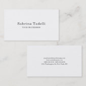 プレーンユニークエレガントミニマルシンプルリスト 名刺 (正面/裏面)