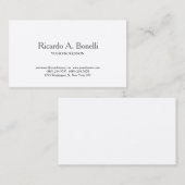 プレーンユニーククラシカルシンプルプロフェッショナル 名刺 (正面/裏面)