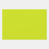 プレーンライム春レモングリーンシェード3トーン ラッピングペーパーシート (正面3)