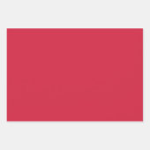 プレーンラズベリーキャンディバーミリオンレッドシェード3トーン ラッピングペーパーシート (正面2)