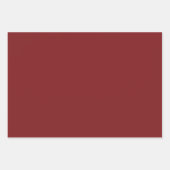 プレーンラズベリーキャンディバーミリオンレッドシェード3トーン ラッピングペーパーシート (正面)