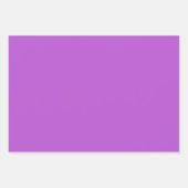 プレーンラベンダープラムオーキッドパープルシェード3トーン ラッピングペーパーシート (正面3)