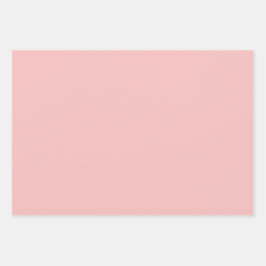 プレーンレスペインのース淡い色のピンクシェード3トーン ラッピングペーパーシート