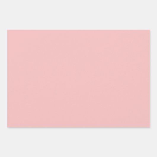 プレーンレスペインのース淡い色のピンクシェード3トーン ラッピングペーパーシート (正面)
