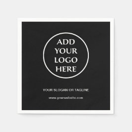 プレーンロゴ ビジネス カンパニー コーポレート プロフェッショナル スタンダードカクテルナプキン