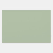 プレーンローレルパステルイエローグリーンシェード3トーン ラッピングペーパーシート (正面)