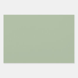 プレーンローレルパステルイエローグリーンシェード3トーン ラッピングペーパーシート