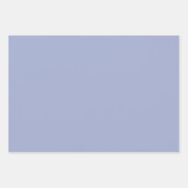 プレーンワイルドコーンフラワーフォーマルブルーシェード3トーン ラッピングペーパーシート