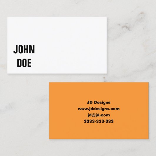 プレーン名刺 名刺 (正面/裏面)