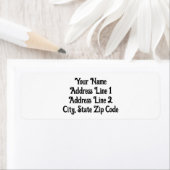 プレーン基本住所 シール、一部の文字のカール ラベル (インサイチュ)