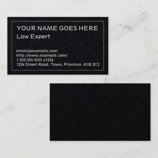 プレーン弁護士名刺 名刺 (正面/裏面)