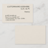 プレーン弁護士名刺 名刺 (正面/裏面)