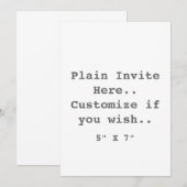 プレーン招待状 招待状 (正面/裏面)