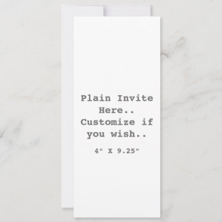 プレーン招待状 招待状