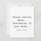 プレーン招待 招待状 (正面)