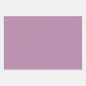 プレーン明るい赤紫色モーヴラベンダーパープルシェード3トーン ラッピングペーパーシート (正面2)